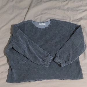 Kids gray velour cotton top